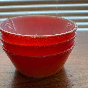 Set of Orange Stacking Bowls